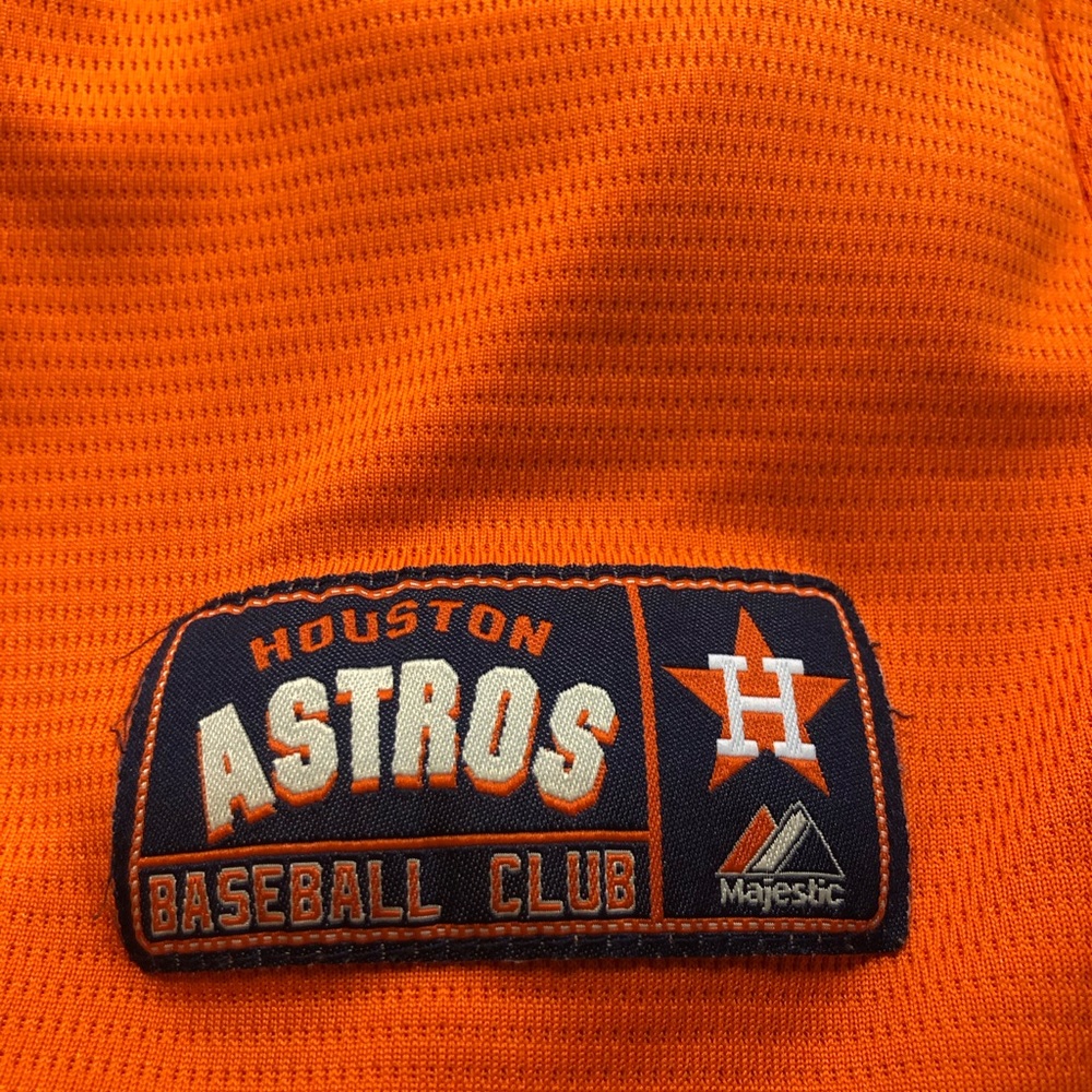 Nike Houston Astros Pullover Throwback Jersey Orange MLB Large Majestic - Picture 11 of 16
